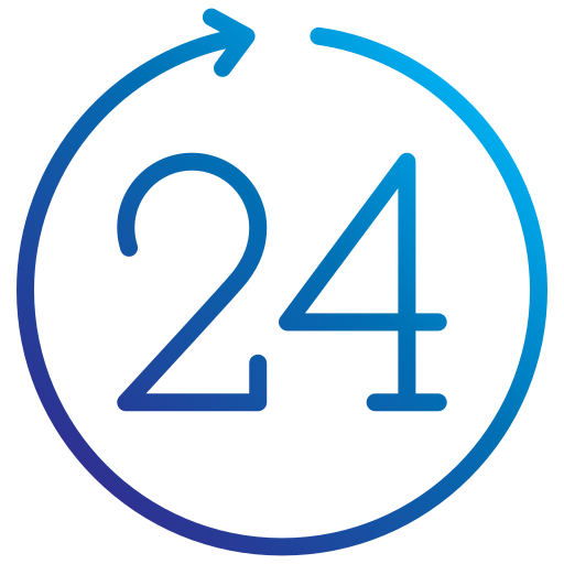 24 hours free icon 24 hours free icon