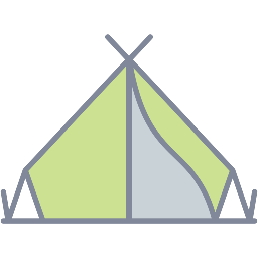 carpa para camping icono gratis