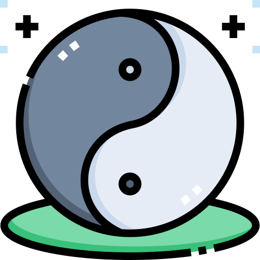 yin yang grátis ícone