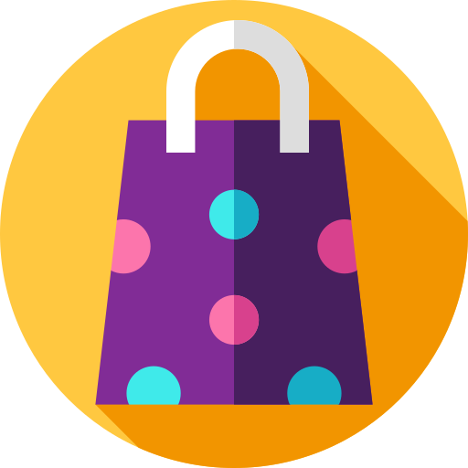 Shopping bag Flat Circular Flat icon