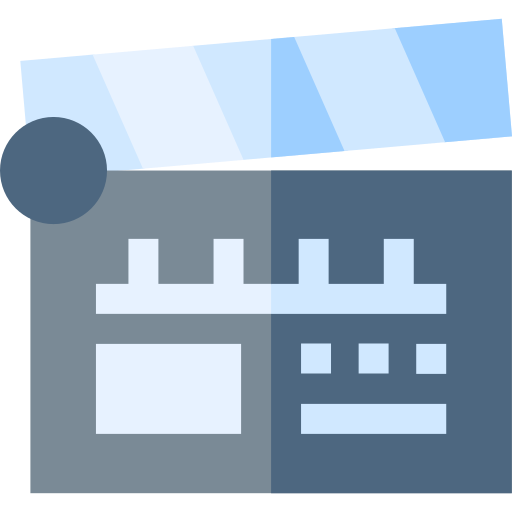 Clapperboard - free icon