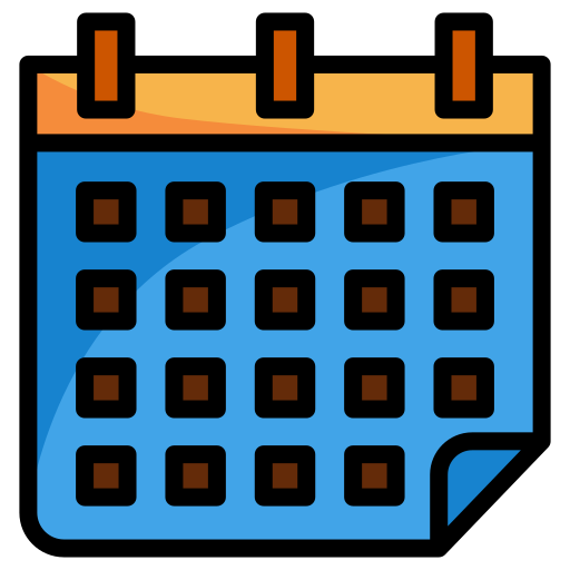 Generic Outline Color Calendar icon