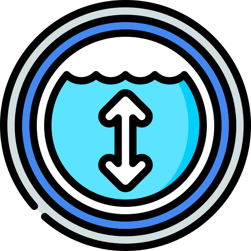 Pool depth - free icon