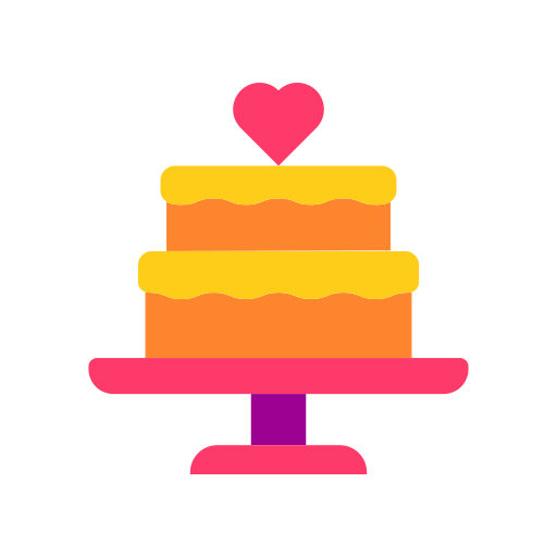 Wedding cake Good Ware Flat icon