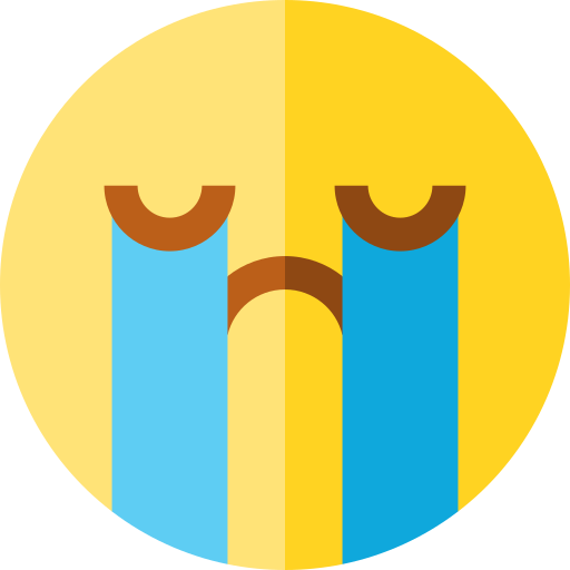 Cry Basic Straight Flat icon