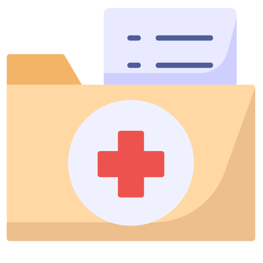 expediente médico icono gratis