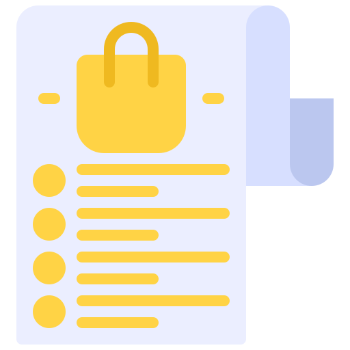 lista de la compra icono gratis