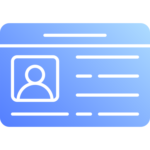 Id card Generic Flat Gradient icon