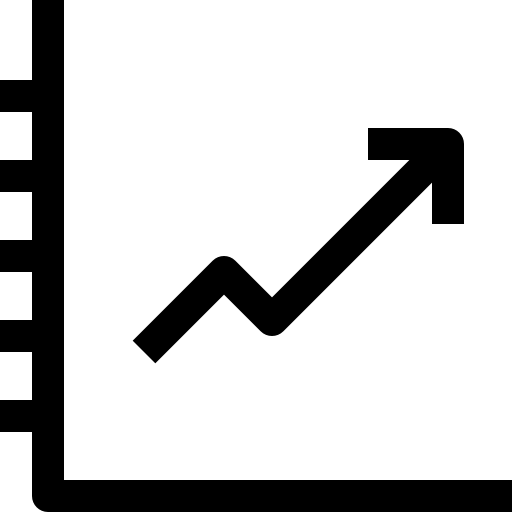 Line chart free icon