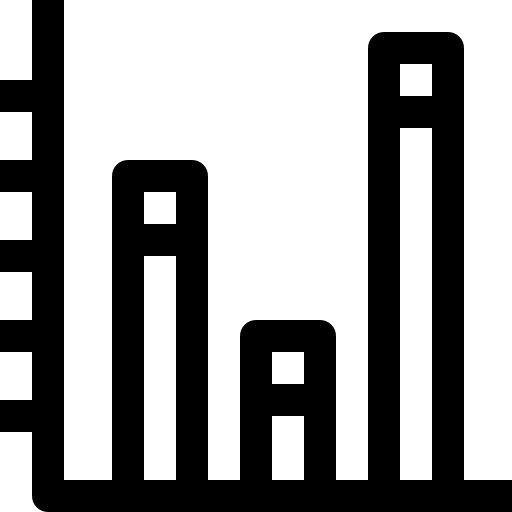 Bar chart free icon