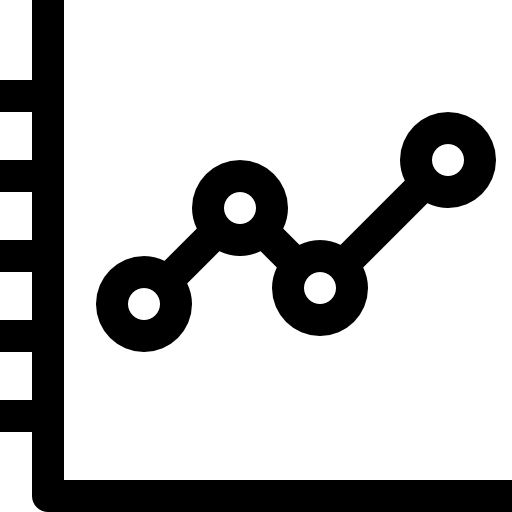 Line chart free icon