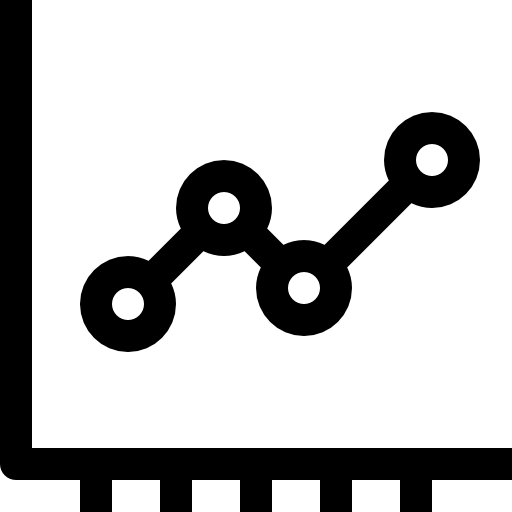 Line chart free icon