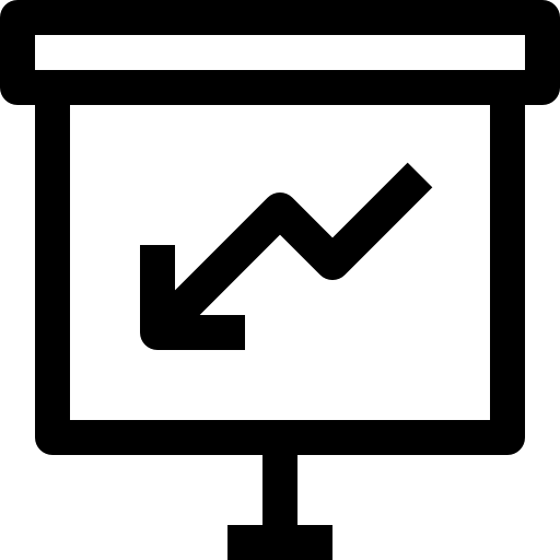Line chart free icon