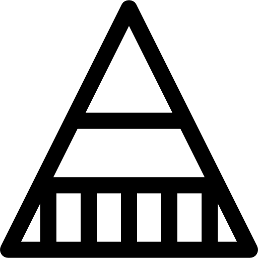 graphique pyramidal Icône gratuit graphique pyramidal Icône gratuit