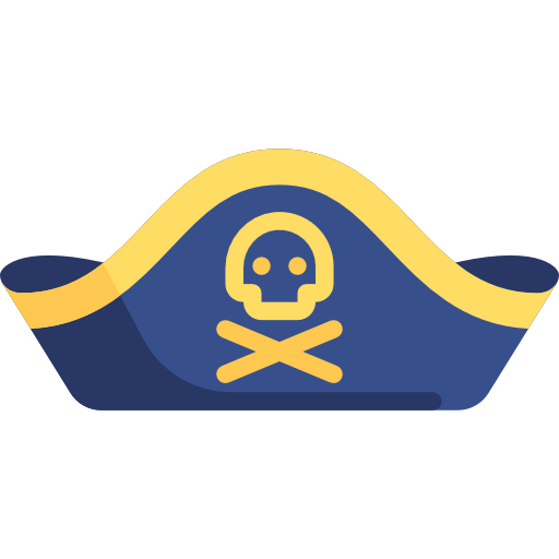 sombrero pirata icono gratis