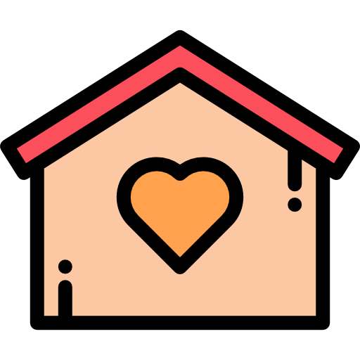 House Detailed Rounded Lineal color icon