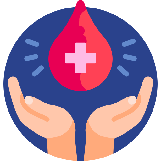 donación de sangre icono gratis