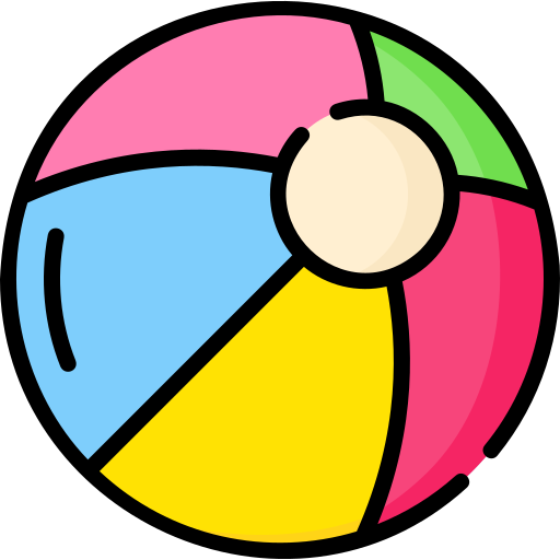 Beach ball Special Lineal color icon