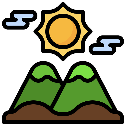 Mountain Surang Lineal Color icon