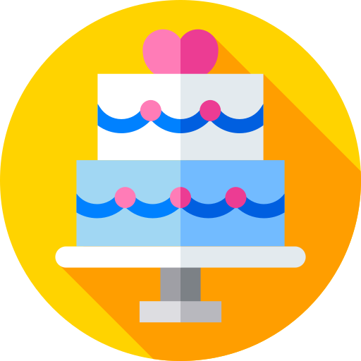 pastel de boda icono gratis