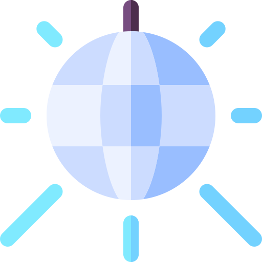 boule disco Icône gratuit