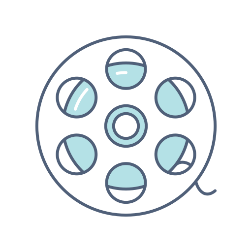 rollo de película icono gratis