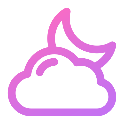 Cloudy night free icon