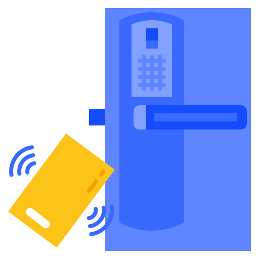 puerta inteligente icono gratis