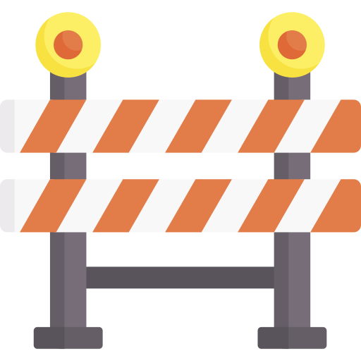 Traffic barrier Special Flat icon