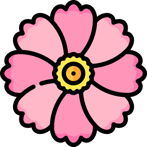 cosmos rosa icono gratis