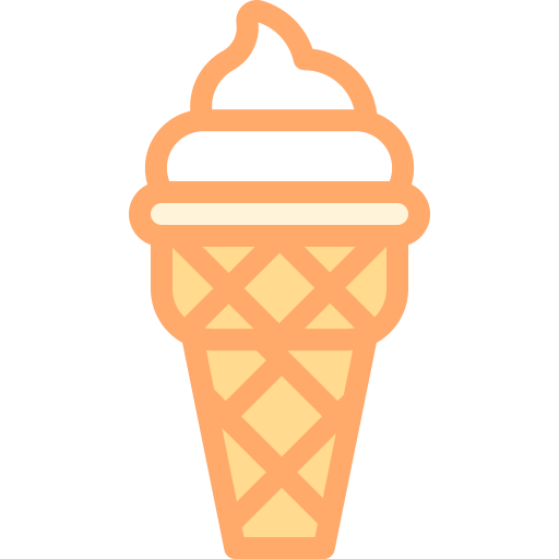 cucurucho de helado icono gratis