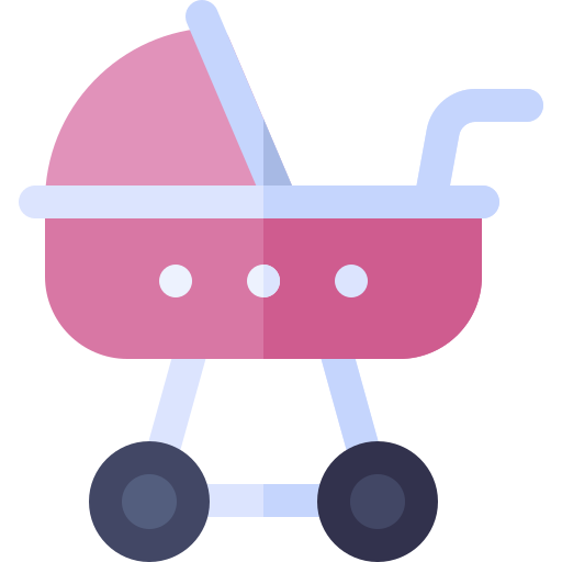 carrito de bebé icono gratis