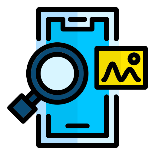 Mobile search free icon