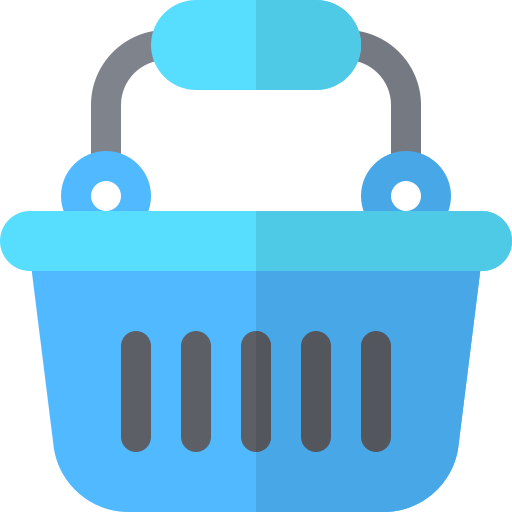 Shopping basket Basic Rounded Flat icon