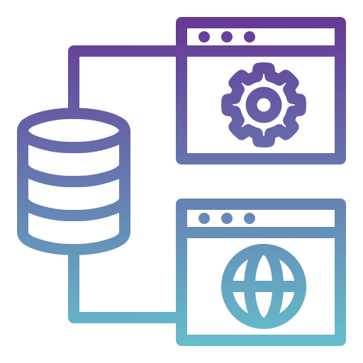 gestión de base de datos icono gratis