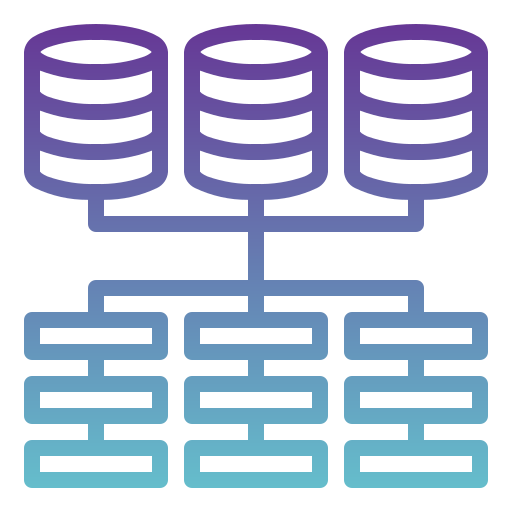 gestión de base de datos icono gratis