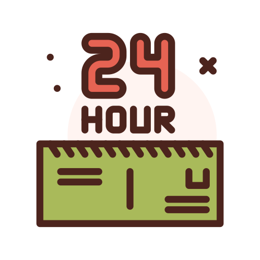 24 horas icono gratis