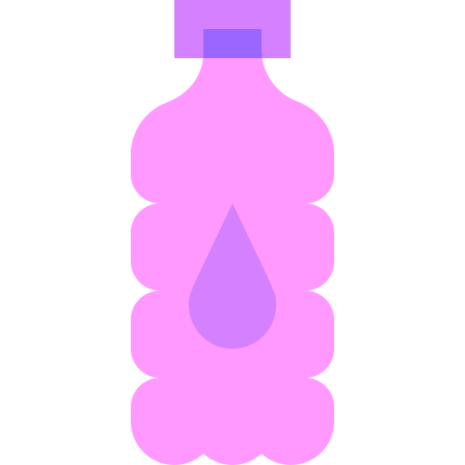 Water Bottle Basic Sheer Flat Icon