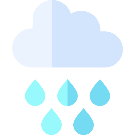 Rain Basic Straight Flat icon