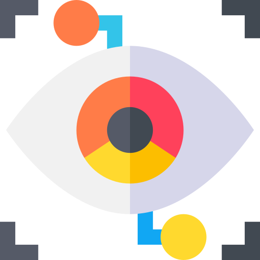 reconnaissance oculaire Icône gratuit