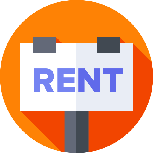 Rent Flat Circular Flat icon