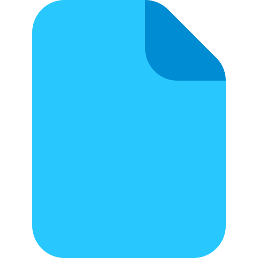 File Generic Blue icon