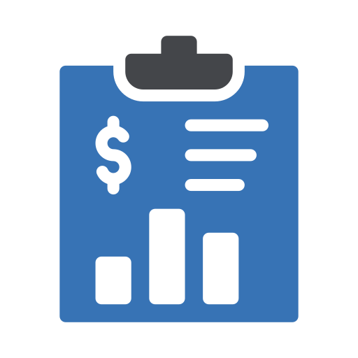 reporte de negocios icono gratis