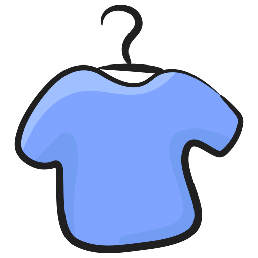 T shirt Generic Hand Drawn Color icon