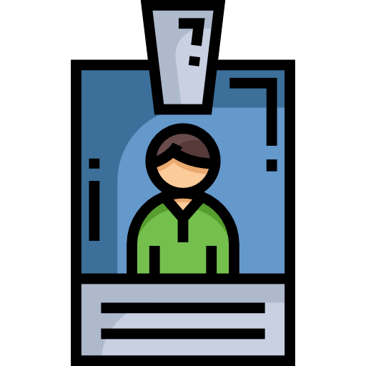 tarjeta de identificación icono gratis