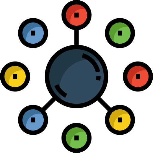 Networking Detailed Straight Lineal Color Icon