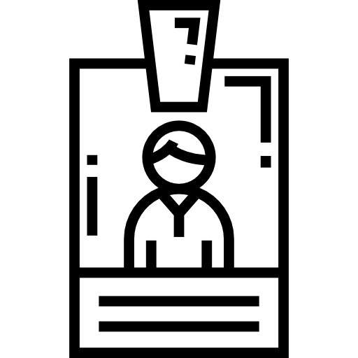 tarjeta de identificación icono gratis