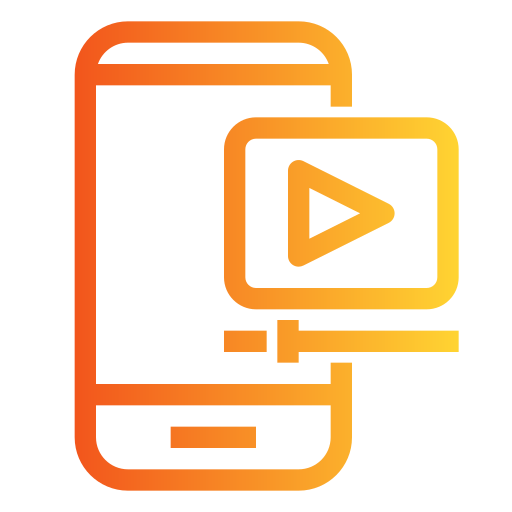 video en línea icono gratis