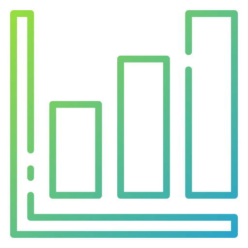 gráfico de barras icono gratis