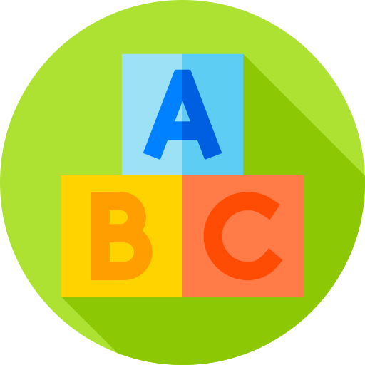 bloque abc icono gratis